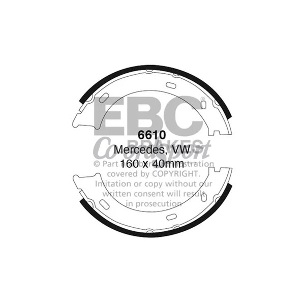 EBC BRAKE SHOE SET image