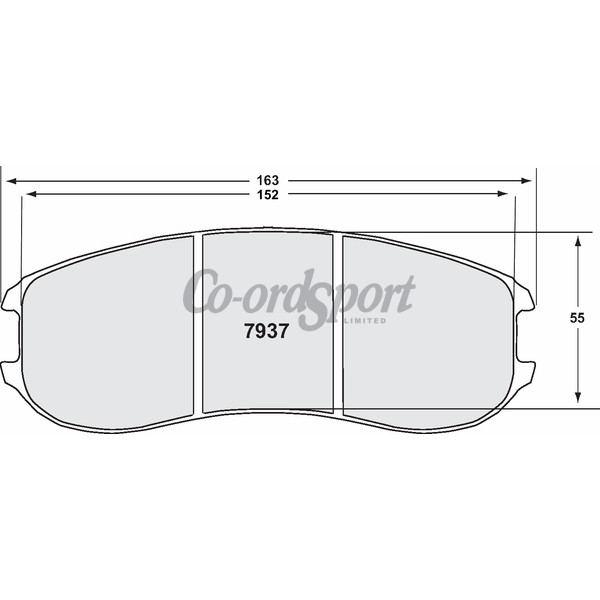 PFC 7937 RACE PAD SET - 01 CMPD 30 MM image