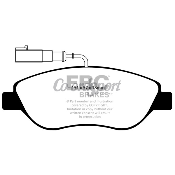 EBC Ultimax OEM Replacement Brake Pads image