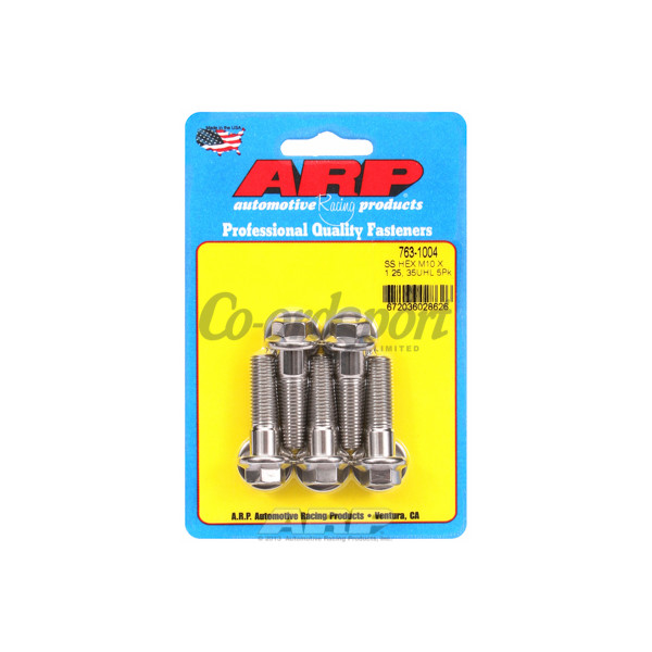ARP M10 x 1.25 x 35 hex SS bolts image