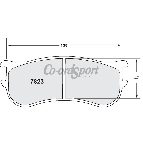 PFC 7823 Race Pad Set - 01 Compound 22 mm image