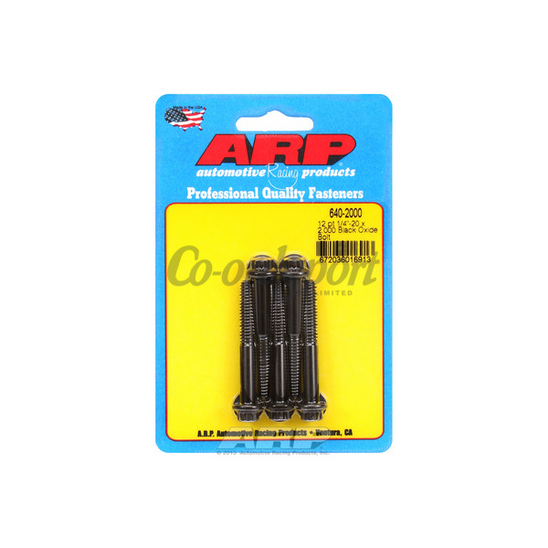 ARP 1/4-20 x 2.000 12pt black oxide bolts image