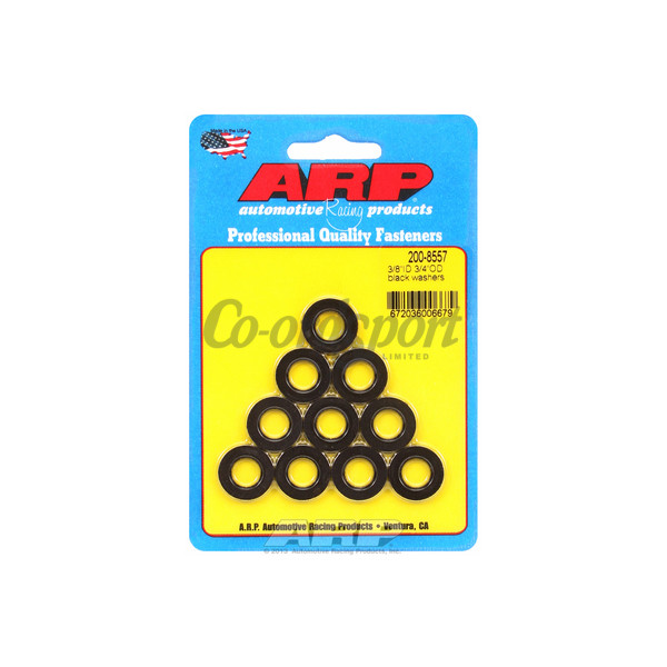 ARP 3/8 ID 3/4 OD black washers image