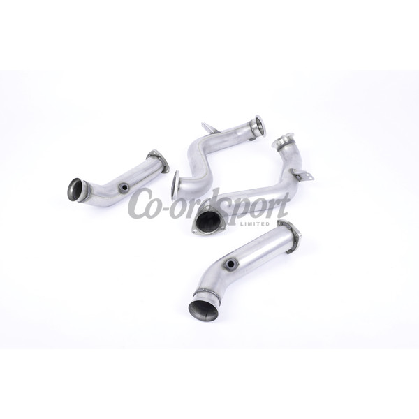 Milltek Large-bore Downpipes and Cat Bypass Pipes Mercedes image