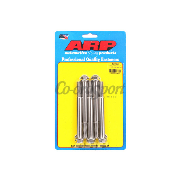 ARP 7/16-14 X 4.500 hex 1/2 wrenching SS bolts image