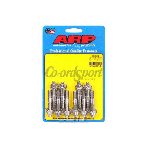 ARP M8 X 1.25 X 51mm broached stud kit - 10pcs image