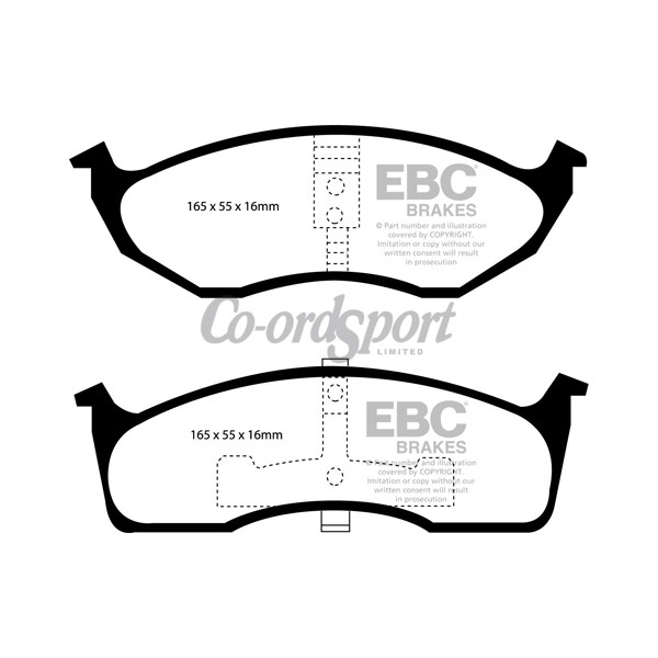 EBC Ultimax OEM Replacement Brake Pads image