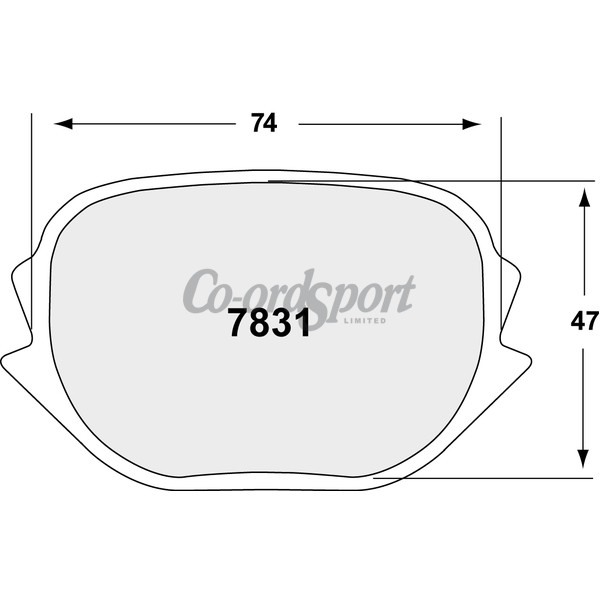 PFC 7831 RACE PAD SET - 05 CMPD 22 MM image