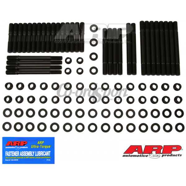 ARP SB Chevy 16 deg Rodeck alum blck 12pt u/c studs h image
