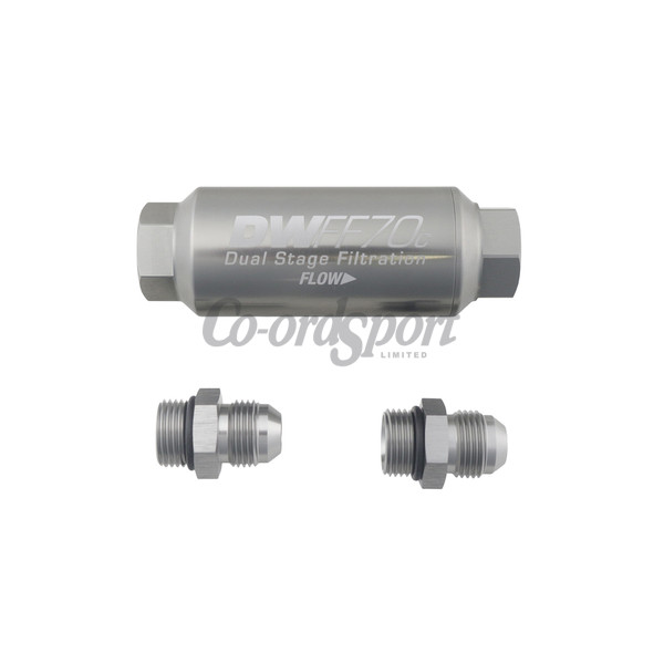 DW Compact in-line fuel filter element and housing kit  stainless image