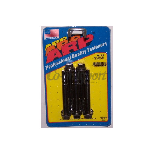 ARP M10 x 1.50 x 80 hex black oxide bolts image