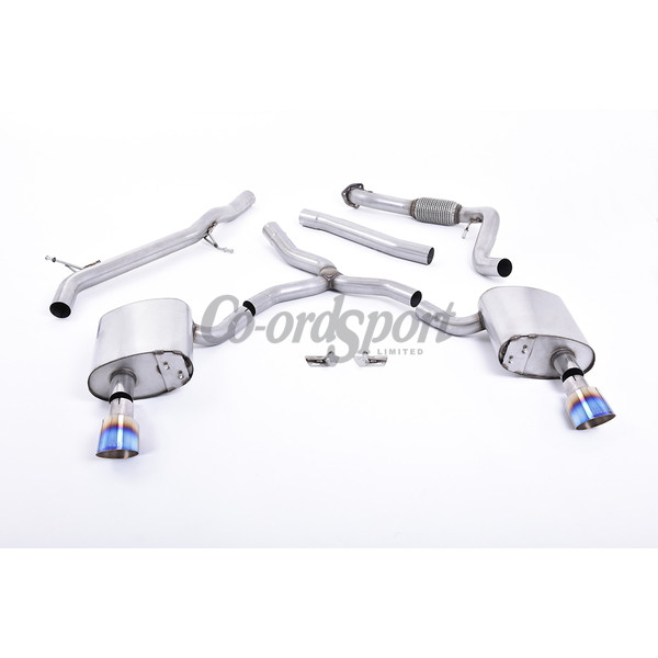 Milltek Cat-back Audi A4 2.0 TFSI B9 Quattro Saloon and Ava image