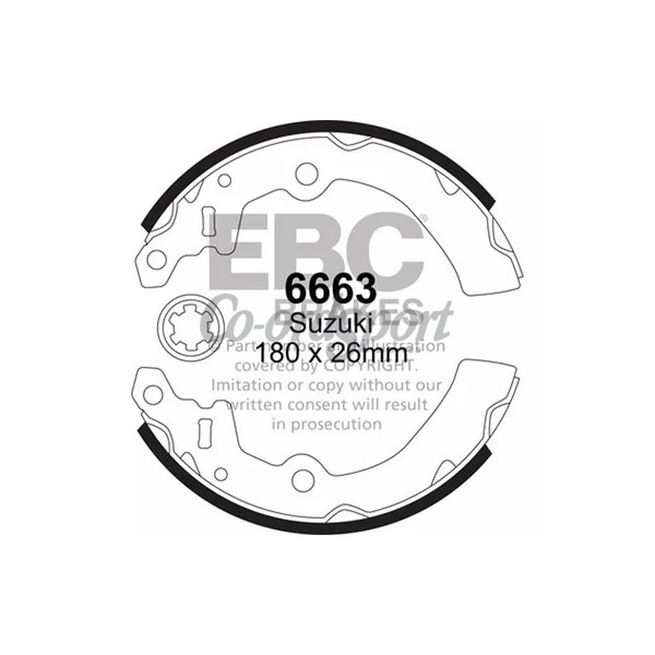 EBC BRAKE SHOE SET image