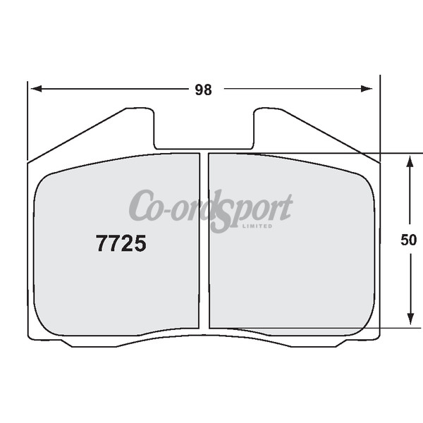 PFC 7725 Race Pad Set - 11 Compound 18 mm image