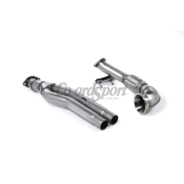 Milltek Primary Catalyst Bypass Pipe and Turbo Elbow Audi image
