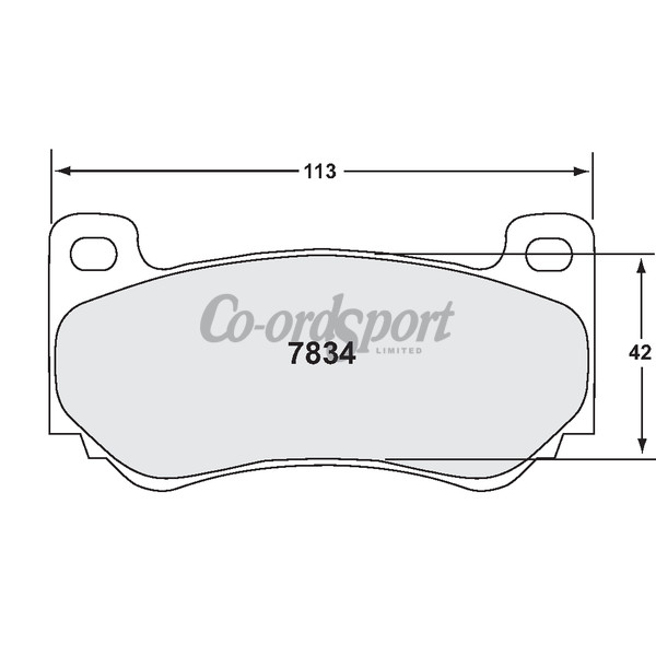 PFC 7834 Race Pad Set - 01 Compound 16 mm image