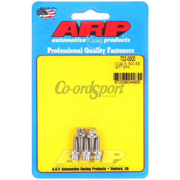 ARP 10-32 x .500 12pt SS bolts image