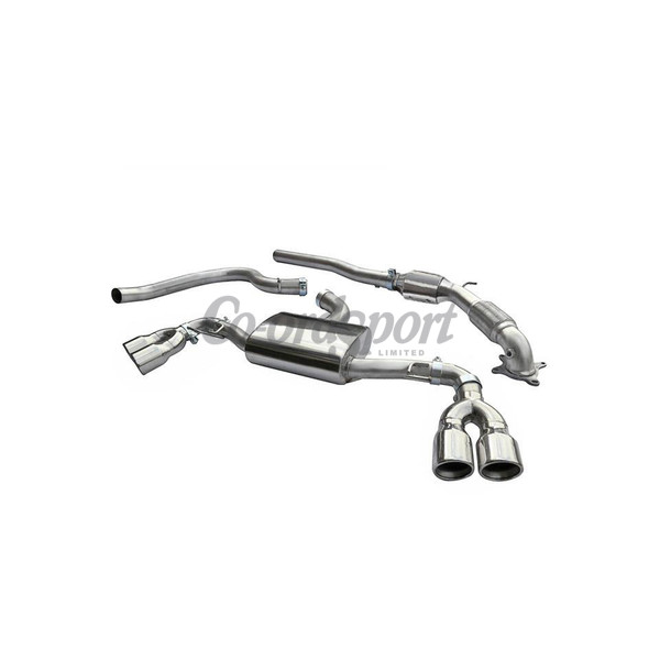 COBRA Audi TT 1.8 & 2.0 TFSI (2WD) Quad Exit TailPipes (07-11) image
