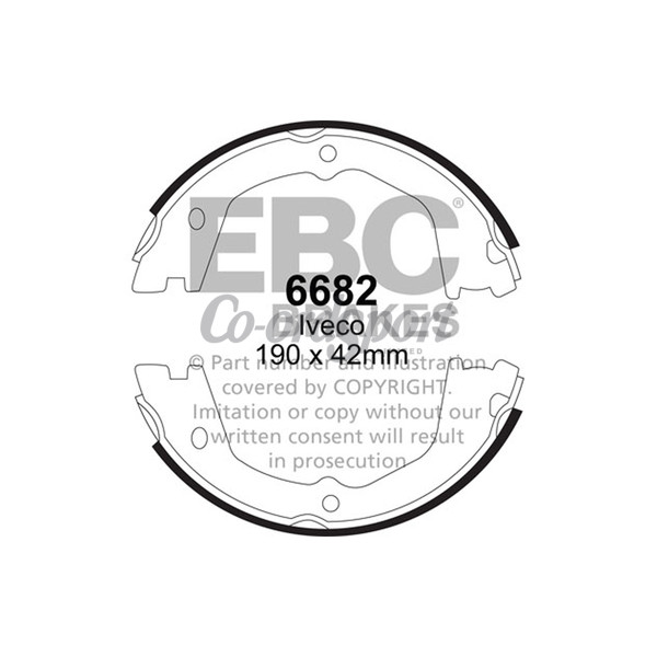 EBC BRAKE SHOE SET image