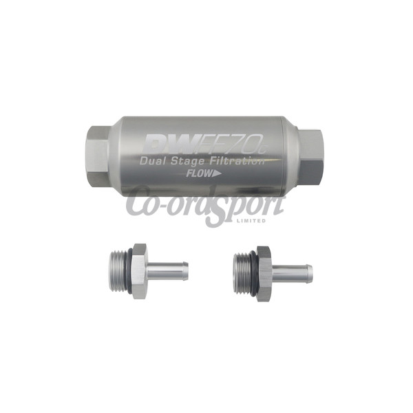 DW Compact in-line fuel filter element and housing kit  stainless image