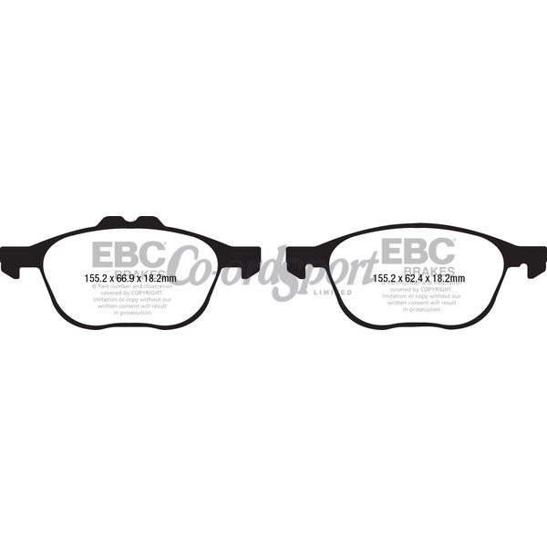 EBC Ultimax OEM Replacement Brake Pads image