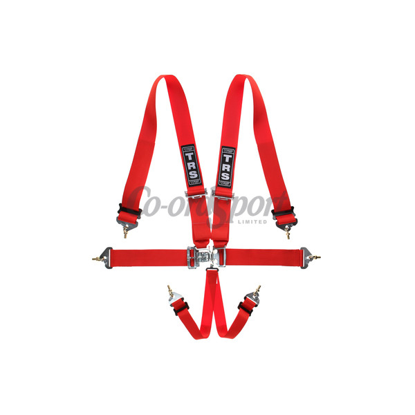 TRS Nascar 3in Lever/Latch - 6 point Harness in Red image