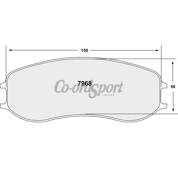 PFC Front Brake Pad Porsche 991 Cup - 331 Compound 28 mm image