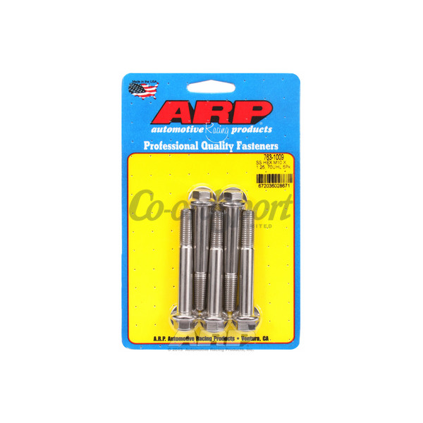 ARP M10 x 1.25 x 70 hex SS bolts image