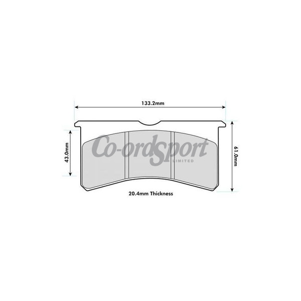 PBS Willwood Pads for Wilwood Dynalite Centre Pin Calipers image