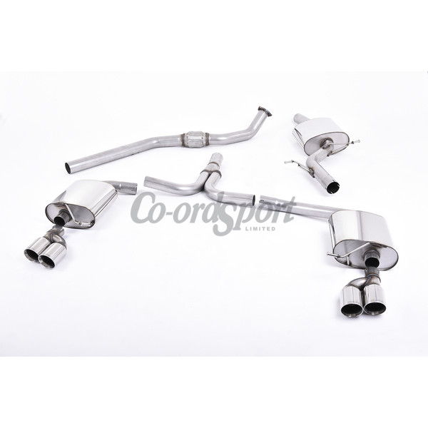 Milltek Cat-back Audi A4 2.0 TFSI S line B8 2WD and quat image