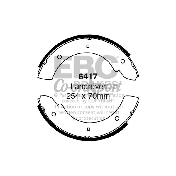 EBC BRAKE SHOE SET image