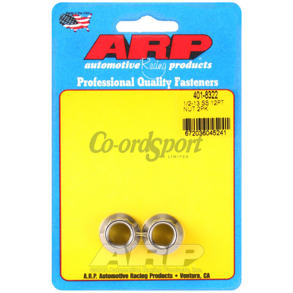 ARP 1/2-13 SS 12pt nut kit image