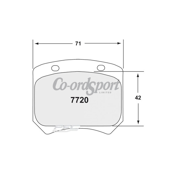 PFC 7720 RACE PAD SET - 84 CMPD 15 MM image