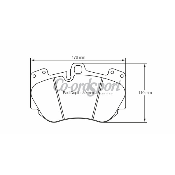 Pagid Racing Brake Pads - RSC1 R8/Lamborghini Front image