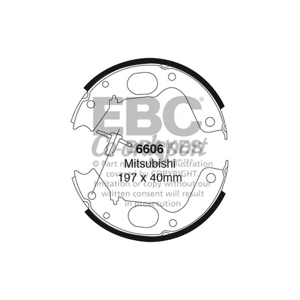 EBC BRAKE SHOE SET image