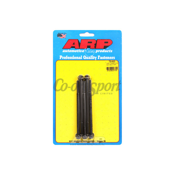 ARP 1/4-28 x 4.500 hex black oxide bolts image