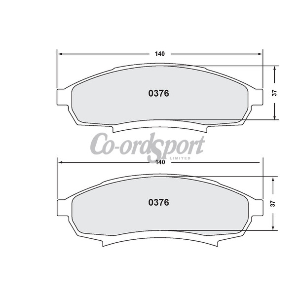 PFC 376 Carbon Metallic Brake Pad Set image