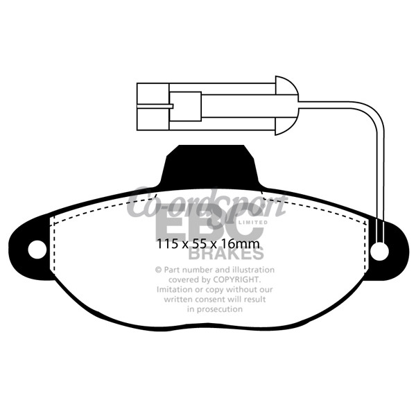 EBC Ultimax OEM Replacement Brake Pads image