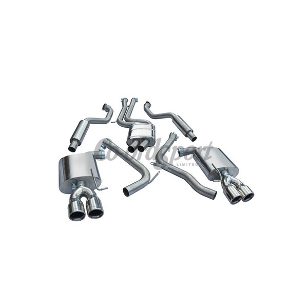 COBRA Audi S5 (Coupe) (09-16) Cat Back System (Non-Resonated) image