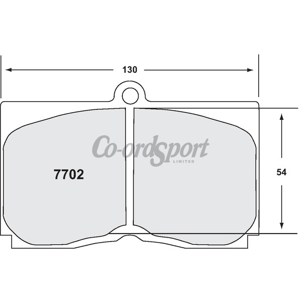 PFC 7702 Race Pad Set - 93 Cmpd 28 mm image