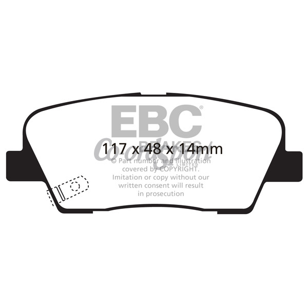 EBC Ultimax OEM Replacement Brake Pads image