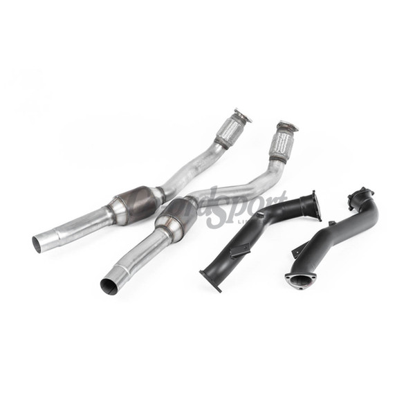 Milltek Large Bore Downpipes and Hi-Flow Sports Cats Audi image