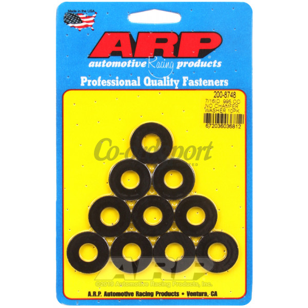 ARP 7/16in x .995in OD black washers 10 pak CrMo image