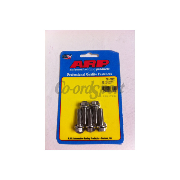 ARP M8 x 1.25 x 25 hex SS bolts image