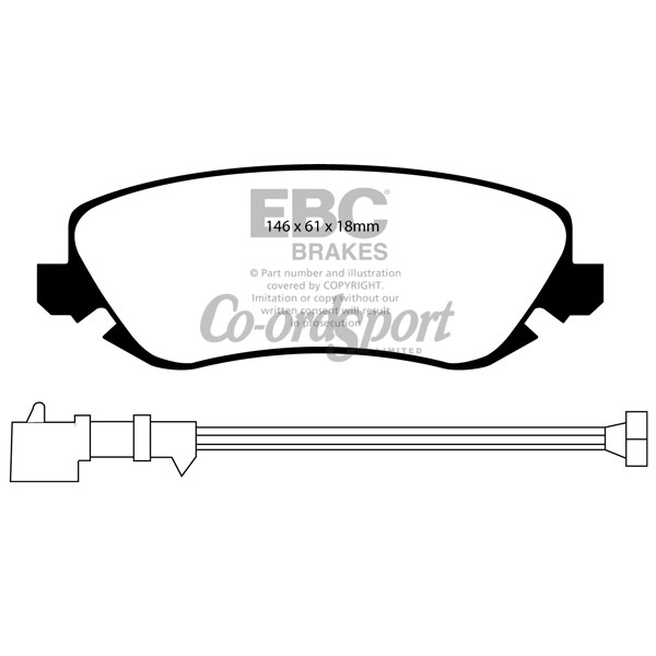 EBC Ultimax OEM Replacement Brake Pads image