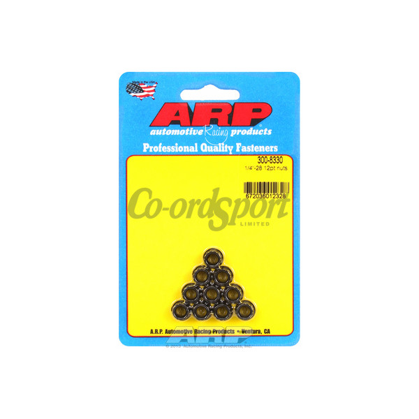 ARP 1/4-28 12pt nut kit image