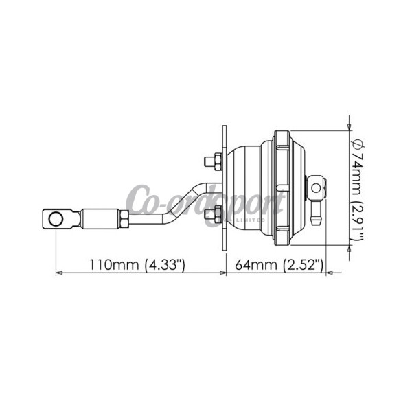 Turbosmart IWG75 WRX 08 TD04 Black 5 PSI image