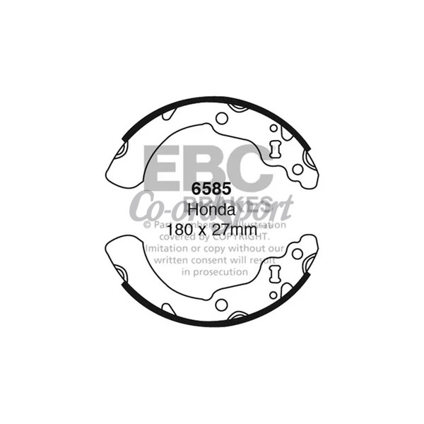 EBC BRAKE SHOE SET image