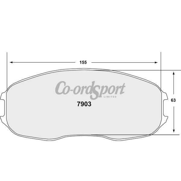 PFC 7903 RACE PAD SET - 05 CMPD 33 MM image