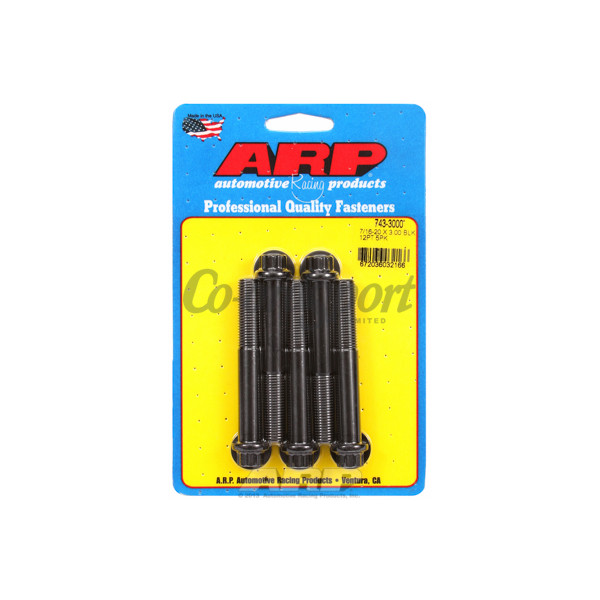 ARP 7/16-20 x 3.000 12pt black oxide bolts image